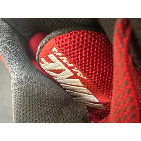 Nike 12.5 Men Red Black Alpha Pro 2 TD Bred Cleat Football Sport Field Grass - Picture 9 of 15